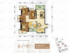 轨道御珑壹号城B2户型户型图