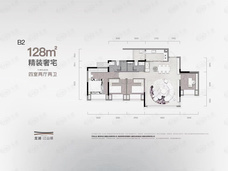 龙湖·江山颂4室2厅2卫户型图